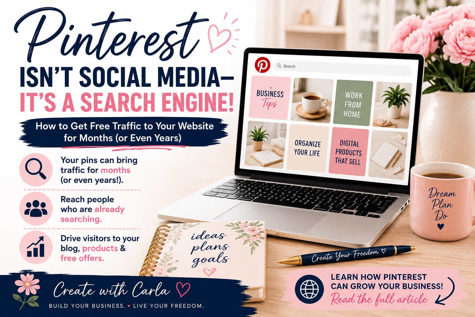 Pinterest Isn’t Social Media—It’s a Search Engine That Can Drive Free Website Traffic